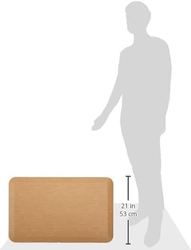 NewLife by GelPro Anti-Fatigue Designer Comfort Kitchen Floor Mat, 20x32”, Grasscloth Khaki Stain Resistant Surface with 3/4” Thick Ergo-Foam Core for Health and Wellness