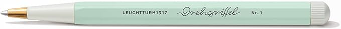 LEUCHTTURM1917 - Drehgriffel Writing Pen (Mint Green) - Gel Pen with Black Ink Included