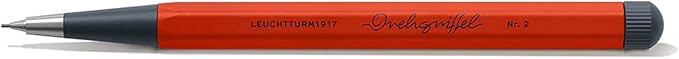 LEUCHTTURM1917 - Drehgriffel Mechanical Pencil - Refillable Writing Stylus with 0.7 mm HB Graphite Lead (Fox Red)