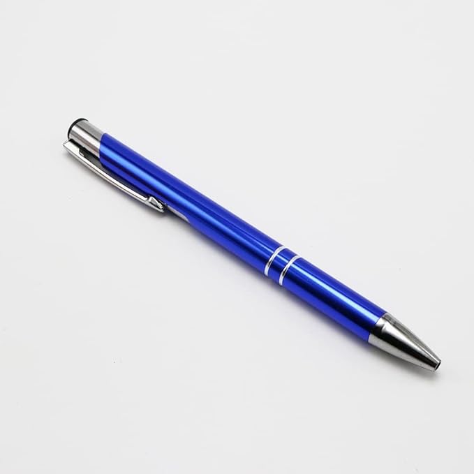 Stylish quality metal ballpoint Pens, black ink, soft writing experience (Multiple body colours (13 colours per pack))