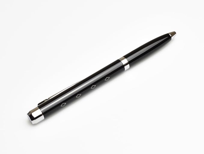 Model 28 Shortstock, Small Medium Tip Ballpoint Pen, Metal with Lacquer, Black Ink, 6 colors (Black)