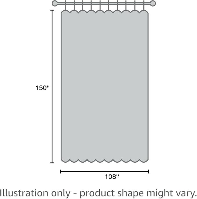 BONZER Room Divider Curtain Total Privacy Wall Extra Wide Grommet Room Darkening Curtains for Patio Sliding Glass Door, 108L x 150W Inch (9L x 12.5W ft), 1 Panel, Silver
