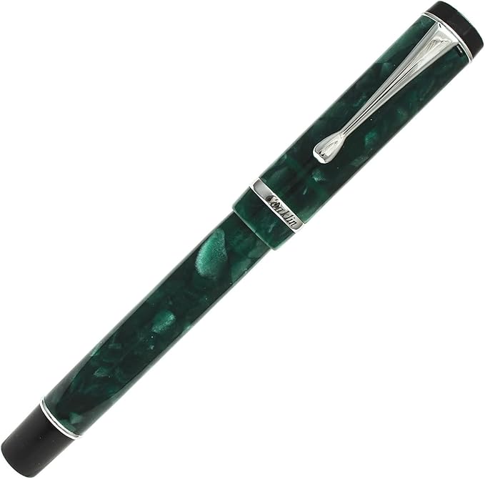 Conklin Duragraph Fountain Pen Forest Green - Fine Nib, Luxury Writing Instrument, Premium Resin Finish