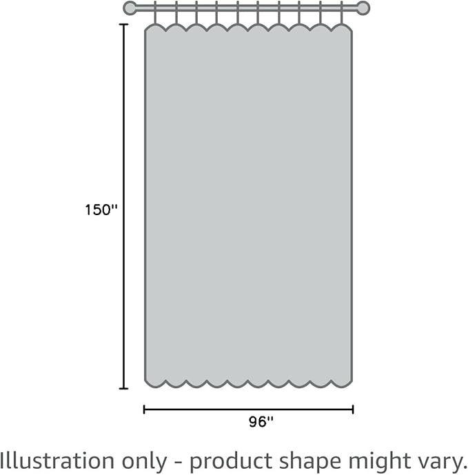 BONZER Extra Wide Room Divider Curtain Total Privacy Wall Grommet Top Thermal Insulated Blackout Curtains for Slide Window, 96L x 150W Inch (8L x 12.5W ft), 1 Panel, Dark Grey