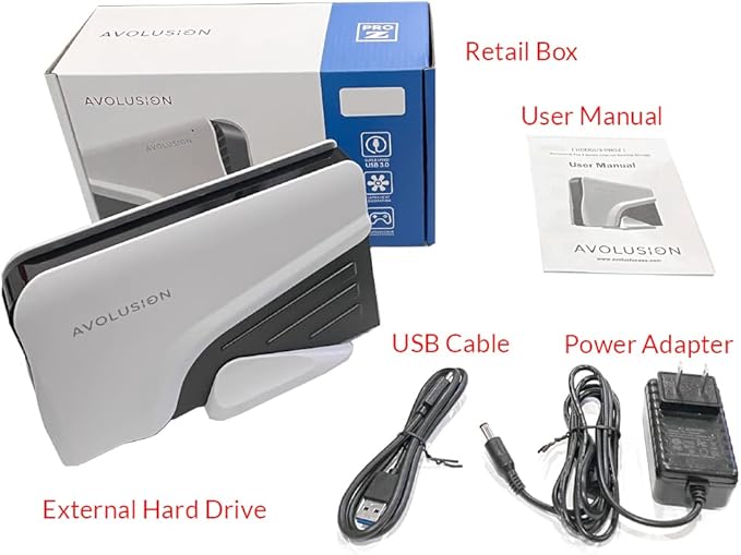 Avolusion PRO-Z Series 6TB USB 3.0 External Hard Drive for WindowsOS Desktop PC/Laptop (White) (Renewed)