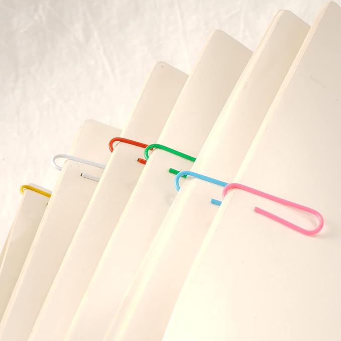 Colored Paper Clips,560 Pcs Medium 1.3 Inch (33 mm) Paper Clips Great for Office School Supplies Colorful Paperclip