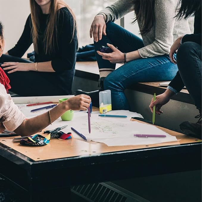 ELANE 5 Pcs Colorful Gel Pens,0.5mm Fine Point Quick Dry Black Ink Pen for Journaling Note Taking Writing, High-End Series Pens for Gifts for Doctor Nurse Teacher Students(vintage)