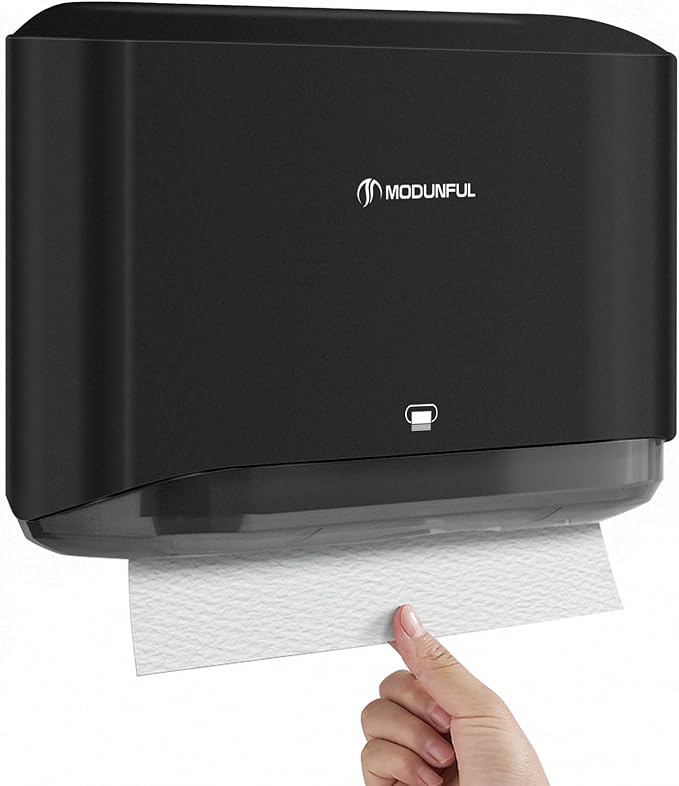 ššš©šš« ššØš°šš„ šš¢š¬š©šš§š¬šš«, Multifold/Trifold/C Fold Papers Dispenser, Bathroom Hand Towels Wall Mounted Tissue Holder, No-Drill Adhesive Commercial or Home Black
