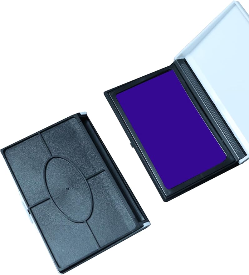 Purple Ink Stamp Pad 2.75" x 3.93", Ink Paste Used for Office, Home, Crafting, DIY (Purple)