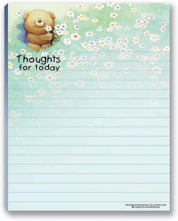 Cute Notepads - 4 Assorted Pads - Sweet, Feel Good Notepads - Great Gift Idea, 50 Sheets Each