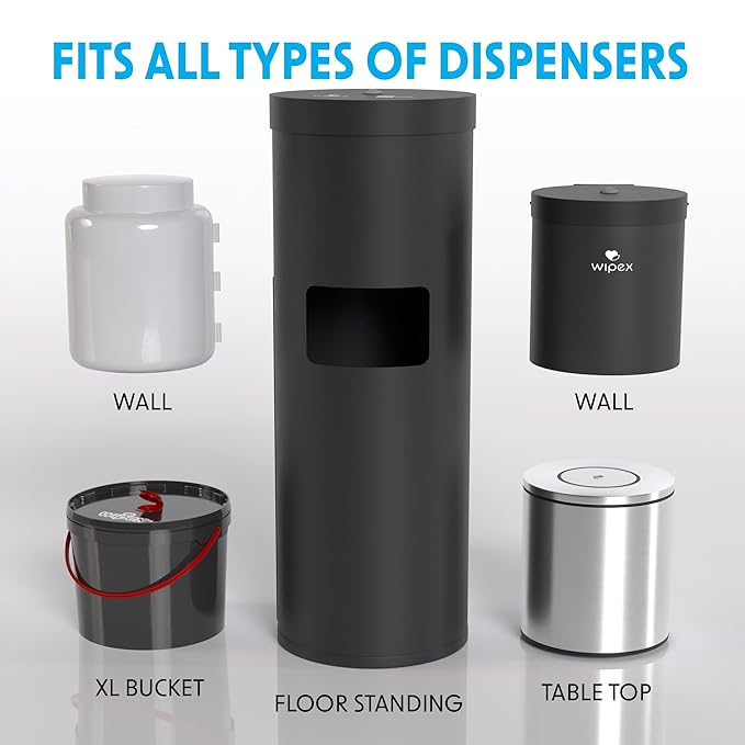 Wipex Max Out Sanitizing Wipes for Fitness Centers - 2000 Wipes Per Roll, Pack of 2, Economy Size Refill Rolls for Dispensers, 5"x8" - Ideal for High Volume Commercial Gyms, Schools & Studios