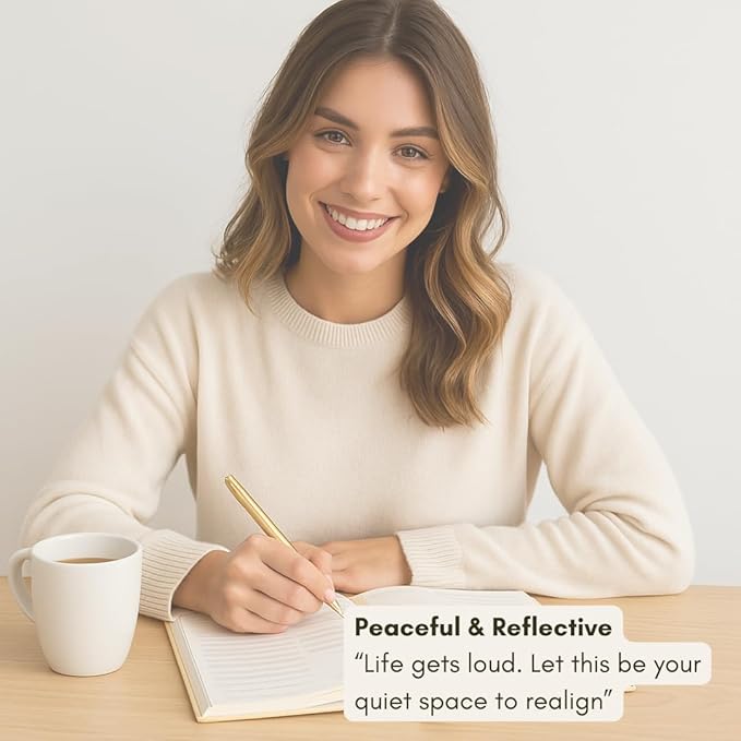 Pland Studio 90-Day Planner Journal โ Undated Daily Goal Organizer in Alabaster Linen | Gratitude Journal, Habit Tracker, Vision Board, and Reflection Pages for Mindful Planning