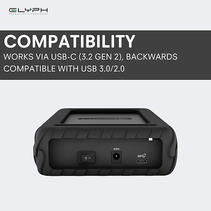 Glyph BlackBox Pro External Hard Drive 7200 RPM, USB-C (3.1,Gen2) (20TB)