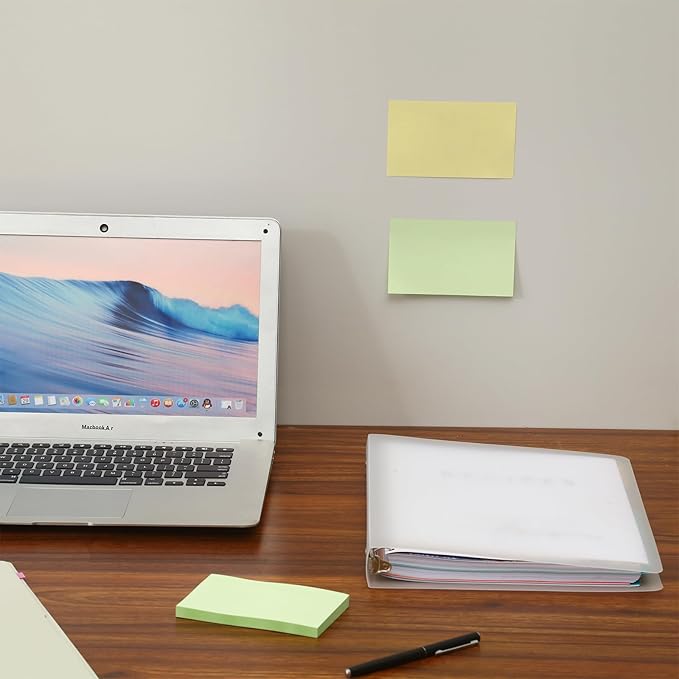 480 Sheets 3x5 Inches Large Sticky Notes,Self-Stick Post Stickies Colorful Super Sticking Power Memo Pads for Teacher Supply,School and Office