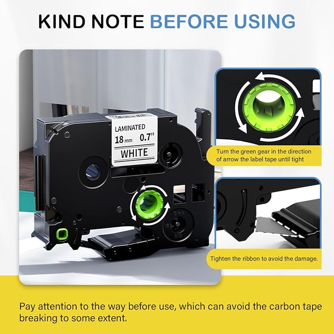 Labelife TZe TZ Tape 18mm 0.7" Laminated Compatible with Brother P Touch Label Tape 3/4 Inch TZe-241 TZe-441 TZe-541 TZe-641 TZe-741 for PTD410 PTD400 PTD610BT PTD600 PTP710BT PT-1880,5 Color