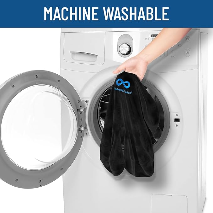 Everlasting Comfort Doctor Recommended Memory Foam Seat Cushion for Office Chairs & Car Seat - Ergonomic Office Desk Accessories for Tailbone Pain Relief, Sciatica & Back Support