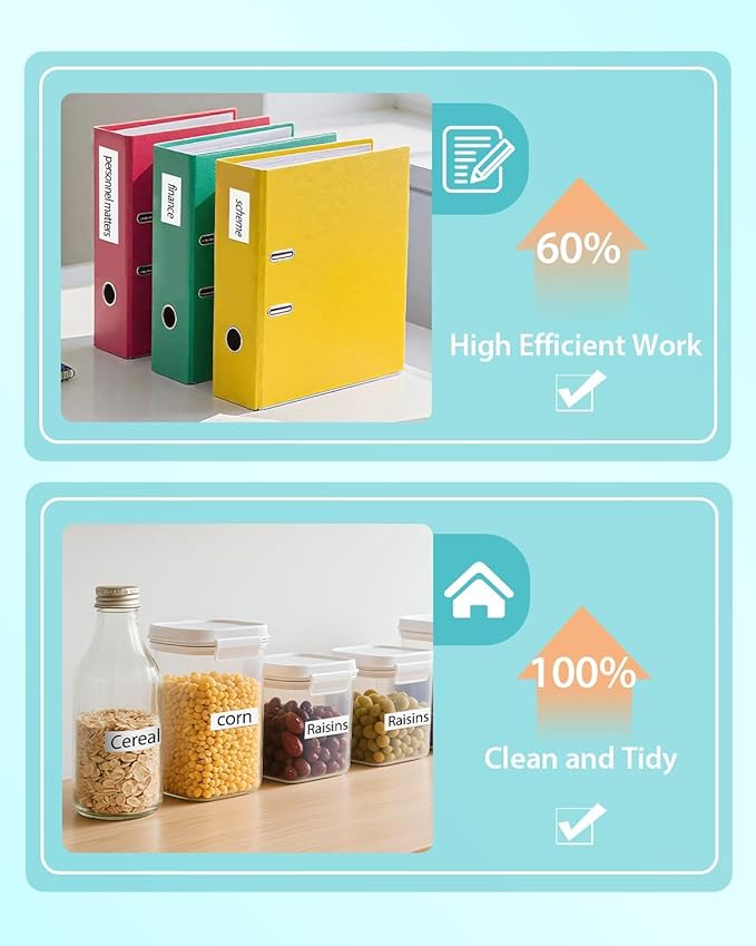 Unismar 5-Pack TZ Tape 12mm 0.47 Laminated White Compatible for Brother P Touch Label Maker Tape TZe-231 TZe231 TZe-2312pk 1/2" Refills for Ptouch PT-D220 D210 D610BT D200 1280, Black on White