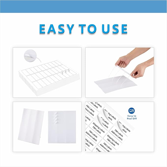 Address Labels, JIQEZNL Premium 1" x 2-5/8" Mailing Labels for Envelopes, 900 Address Label Sticker Paper for Laser/Ink Jet Printer, White Blank Printable Sticker Labels 30 Per Sheet 8.5"×11"