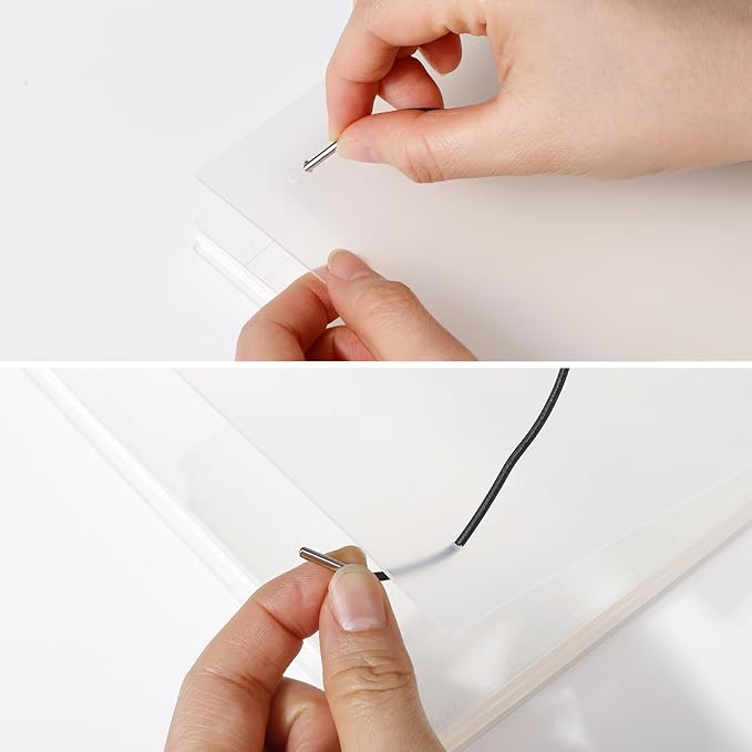 AHGXG Bullet Dotted Journal - Dot Grid Spiral Notebook B5, 140 Pages, 100 GSM Thick Paper, Waterproof Plastic Cover Journals for Bullet Journaling, Sketching, 7.6" x 10", Transparent