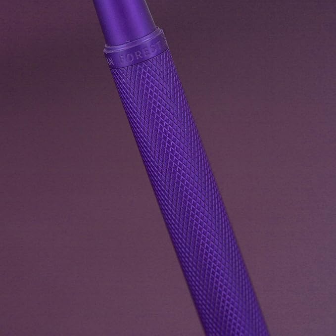 Asvine Purple Forest Fountain Pen Extra Fine Nib Classic Design with Converter and Metal Pen Case Set