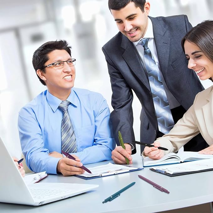 6 Pcs Colorful Gel Pens,0.5mm Fine Point for Journaling Note Taking Writing, Quick Dry Black Ink Pens for Office School Supplies Gifts for Women Teacher Students (Vintage-6pcs)