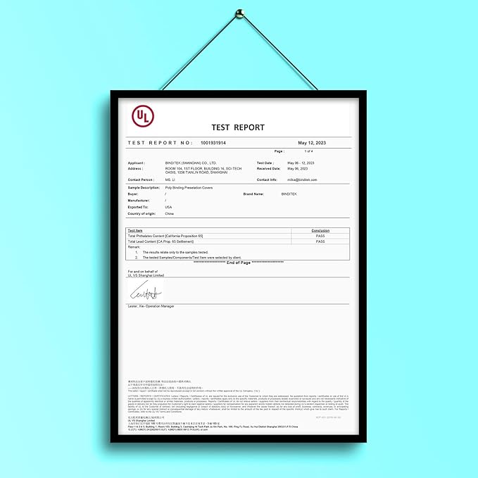 Binditek 50 Pack 12 Mil Sand-Textured Polycover - Plastic Binding Cover for Letter Size - Business Reports and Proposals - Lightly Sanded Finish - Square Corners, Un-Punched, Black