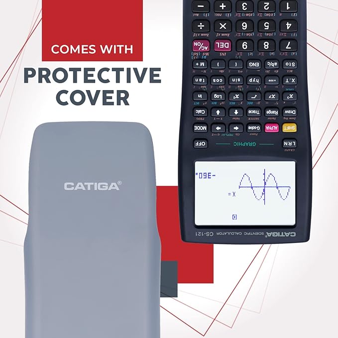 CATIGA Scientific Calculator with Graphic Functions, Multiple Modes with Intuitive Interface, Perfect for Beginner and Advanced Courses, High School or College, 2 Pack, CS-121