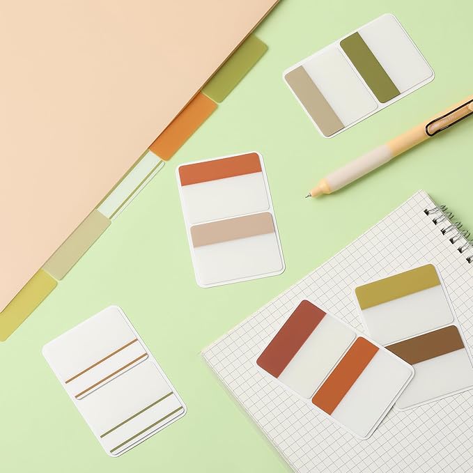 Mr. Pen- Sticky Index Tabs, 500 Pcs, 21 Sets, Colorful Sticky Tabs for Notebooks, Page Markers, Page Tabs for Binders, Page Tabs Sticky Tabs for Books, Notebook Tabs, Book Sticky Tabs for Notebooks