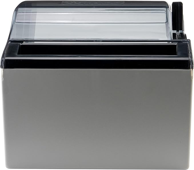 Winco Paper Towel Dispenser, Medium, Gray, Black