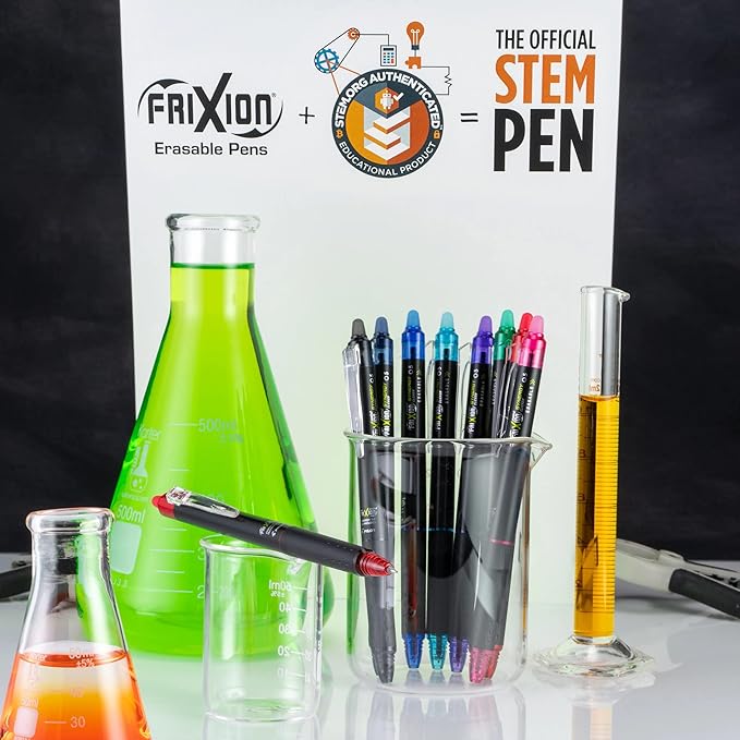 PILOT FriXion Synergy Clicker Erasable Gel Ink Pens, Extra Fine Point, Navy Ink, 8-pack (17852)