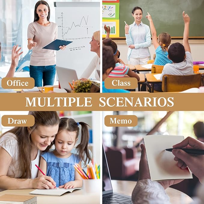 100 Pieces Mini Blank Notebook Bulk Set Small Kraft Paper Unlined Journals Pocket Journal for Kids Drawing Sketchbook Office Supplies 4 x 4 inch Small Sketchbooks with 24 Sheets (Blank Style)