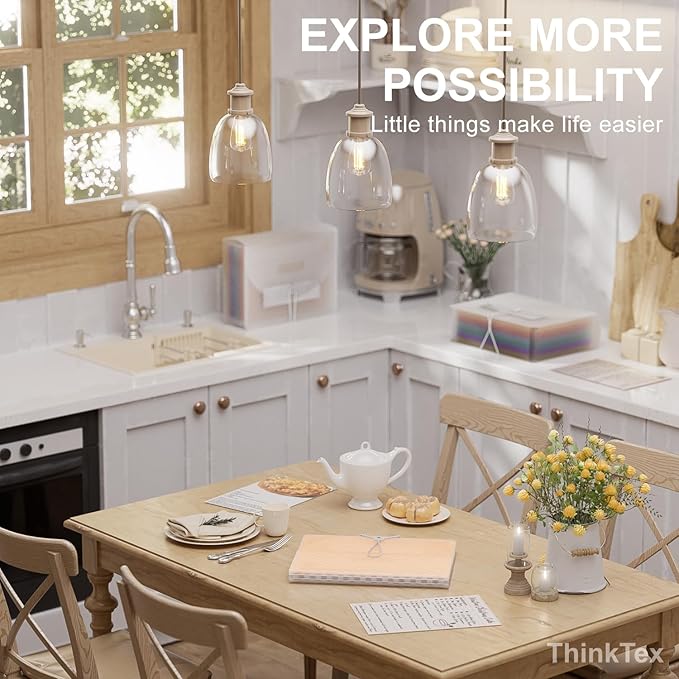 ThinkTex Accordion File Organizer, 12 - Pocket Expanding File Folders for Paper Receipts, Bills&Taxes Organizer, Letter/A4 Size Document Holder for School, Office, Home with Colorful tabs-Orange