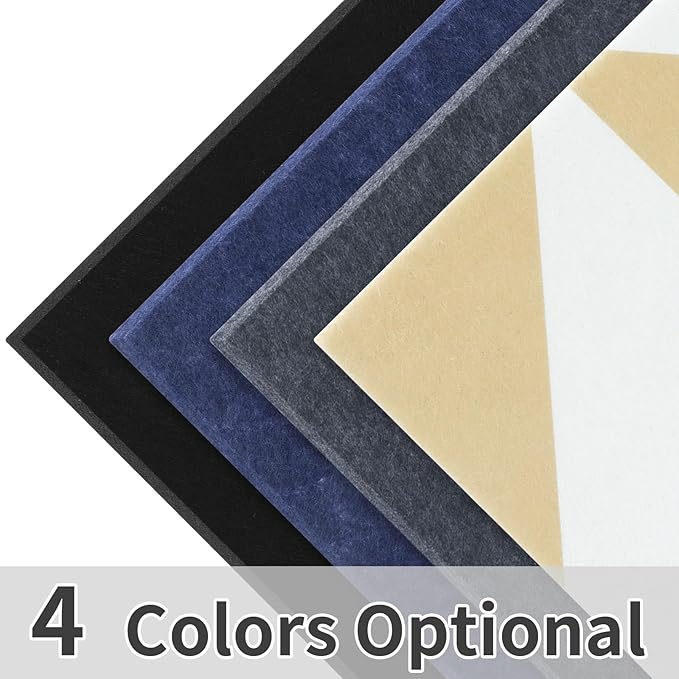 Smarpau Large Cork Board 48"x36", Bulletin Board for Walls, 12 Pack Pin Board Felt Corkboards with 35 Pushpins 50 Removable Security Stickers, Cork Boards for Office Home Decor