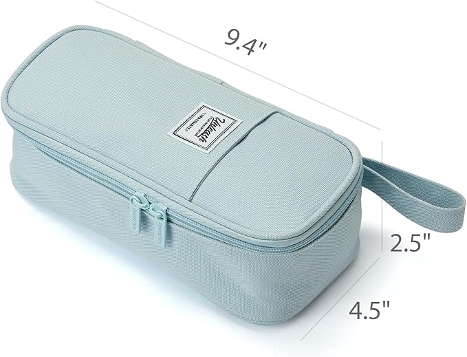 Pencil Case Pouch Box Bag School Supplies Girls Boys Kids, Cute Preppy Stuff Large Big Capacity Aesthetic Pen Organizer, Back to College Stationary, Pink, Classic Stlye, 1800ml