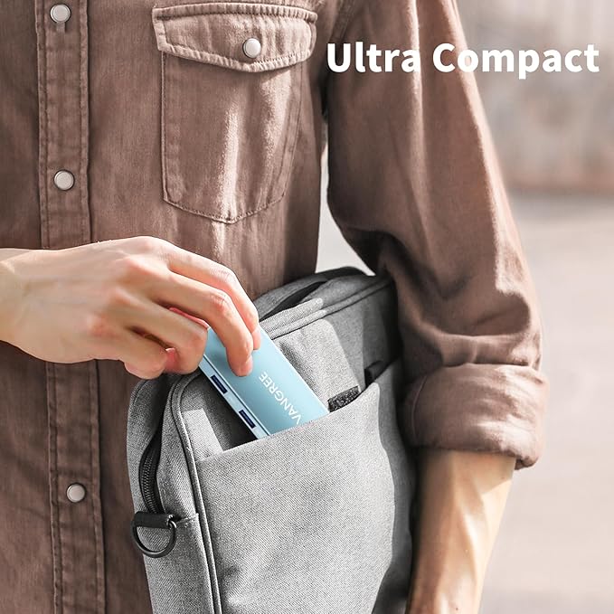 USB C to USB C Hub 10Gbps, 3 USB 3.2 Gen 2 Ports, 4K@60Hz HDMI, 100W PD, 3 USB 3.0 Ports, USBC Splitter Multiport Adapter for MacBook Pro/Air, iMac, iPad Pro, iPhone 15 (Not Support Type-C Monitor)