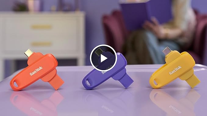 SanDisk 256GB Phone Drive for Android - The 2-in-1 USB for Smartphones, Tablets, and Computers - Thumb Drive with USB Type-C and Type-A Connectors - SDDDC6-256G-G46