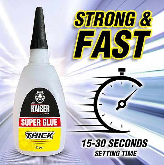 Thick Cyanoacrylate (CA) Super Glue – 2 oz Bottle – Gap-Filling Adhesive for Wood, Stone, Ceramic, and DIY Repairs