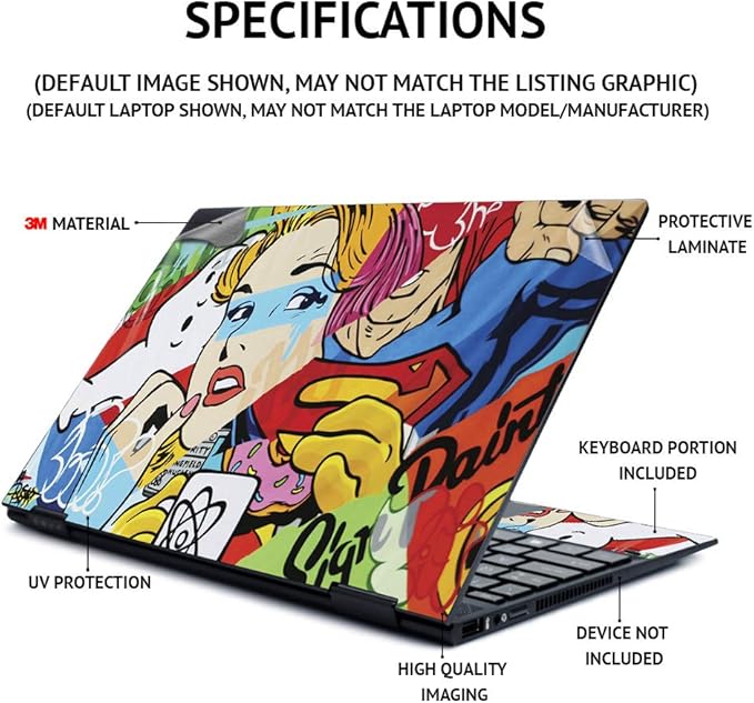 MightySkins Skin for HP Spectre x360 15" (2020) - Burning Up | Protective, Durable, and Unique Vinyl Decal wrap Cover | Easy to Apply, Remove, and Change Styles | Made in The USA