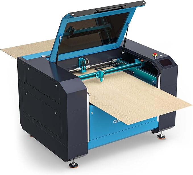 OMTech Pronto 130W CO2 Laser Engraver & Cutter with Water Chiller – 51"x35" Workspace, 1,000mm/s Speed, Autofocus, 2-Way Pass, Air Assist, for Wood, Acrylic & More