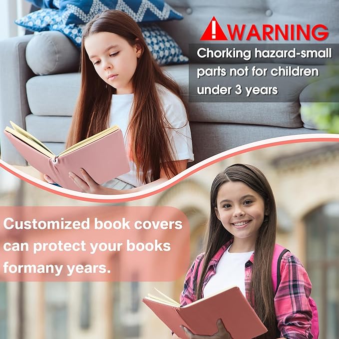 PerKoop 12 Pcs Jumbo Book Covers Stretchable Fabric School Book Protector Reusable Washable Cover Protector for Most Hardcover Textbooks(Bright Colors,6 x 9 Inch)
