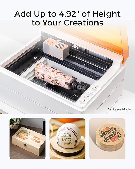 xTool M1 Ultra Laser Engraving Machine, 4-in-1 Craft Machine with 20W Laser Engraver, Inkjet Printing, Blade Cutting, Pen Drawing, Support Rotary Engraving on Tumblers - Premium Bundle