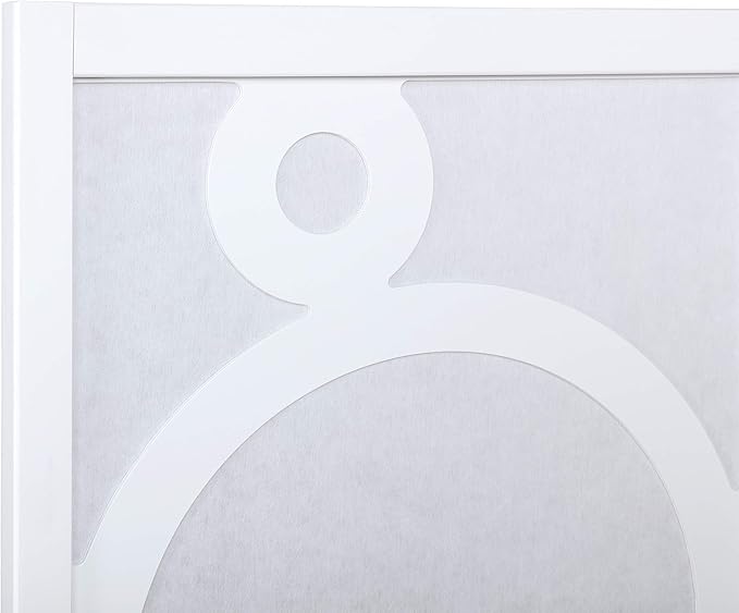 NicBex Room Divider 4 Panel Room Dividers with Circle Pattern Partition Room Dividers and Folding Privacy Screens Wall Divider for Home, Office, Room Separation,70" W x 1" D x 70" H, White