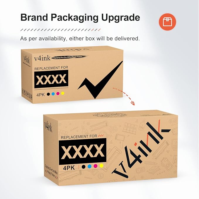 v4ink 206A Toner Cartridge 4 Pack (Latest Upgraded Chip) Compatible Replacement for HP 206A 206X W2110A W2111A W2113A W2112A use with HP Color Pro M255 M255dw MFP M283fdw M283cdw M283 M282nw Printer