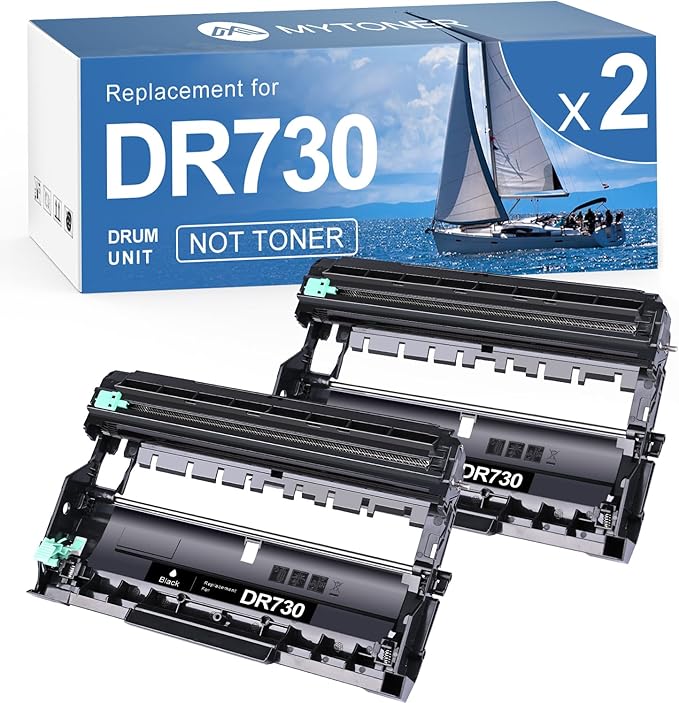 MYTONER Compatible DR730 Drum Unit (Not Toner) Replacement for Brother DR 730 DR-730 Drum Unit for MFC-L2710DW MFC-L2750DW HL-L2395DW HL-L2370DW HL-L2350DW HL-L2390DW DCP-L2550DW Printer (2 Pack)