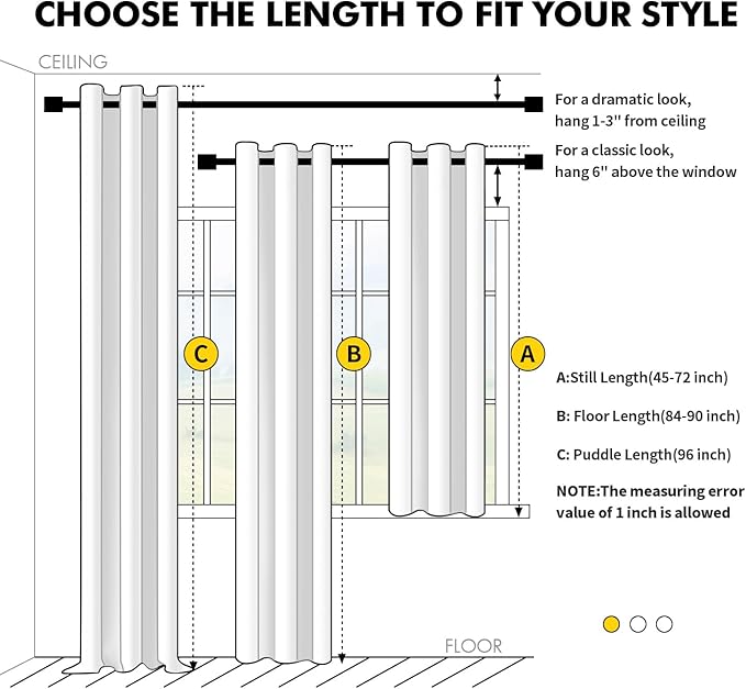 MIULEE Orange Blackout Curtains for Bedroom Living Room 90 Inches Long 2 Panels, Thermal Insulated Room Darkening Fall Drapes Solid Grommet Noise Reduction Light Blocking Window Treatments 40x90 Inch