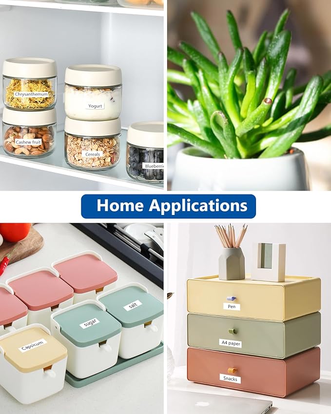 50-Pack TZe TZ Tape 12mm 0.47 Inch Laminated Black on White 1/2" Compatible for P Touch Label Tape Refills for Ptouch PT-P710BT H110 D210 D220 D400 D600 PTH110 Label Maker