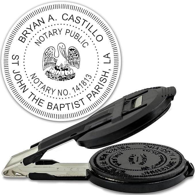 MaxMark Insert only for Notary Seal Round Embosser for Louisiana State