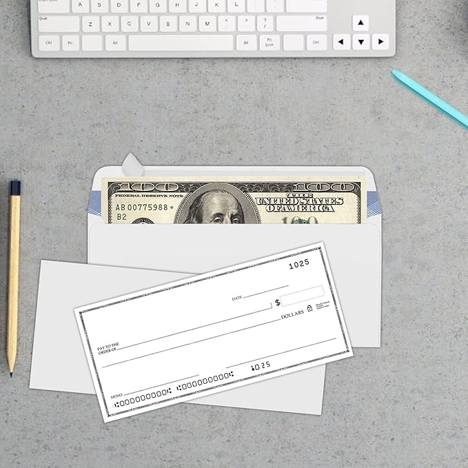 750#10 Security Envelopes, PANDRI Self Seal Windowless Envelopes, Security Tint Pattern for Secure Business Mailing, Invoices and Statements, Size 4-1/8 x 9-1/2 Inch - 24 LB