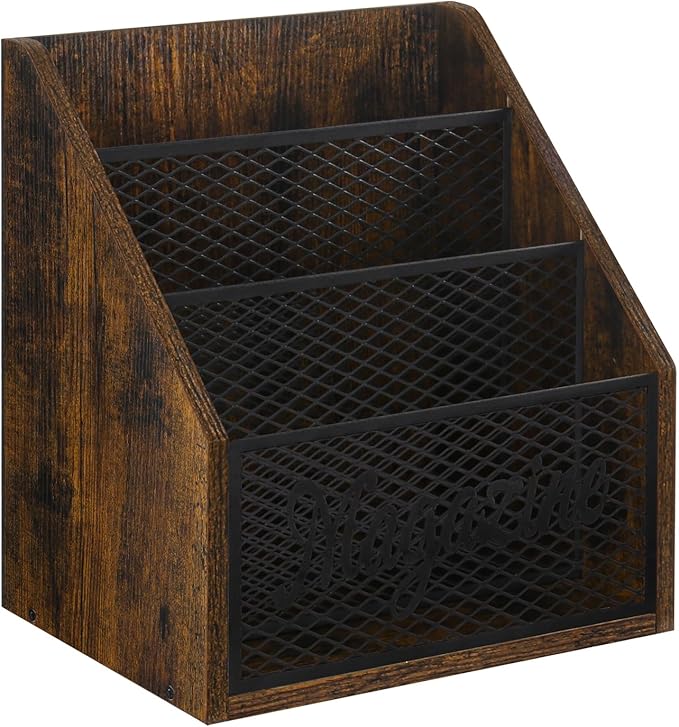 YINMIT Magazine Holder, Stepped 3 Tier Magazine Rack Floor, Magazine Storage Basket, Folder Organizer Bin for Magazines,Books,Newspapers,Tablets