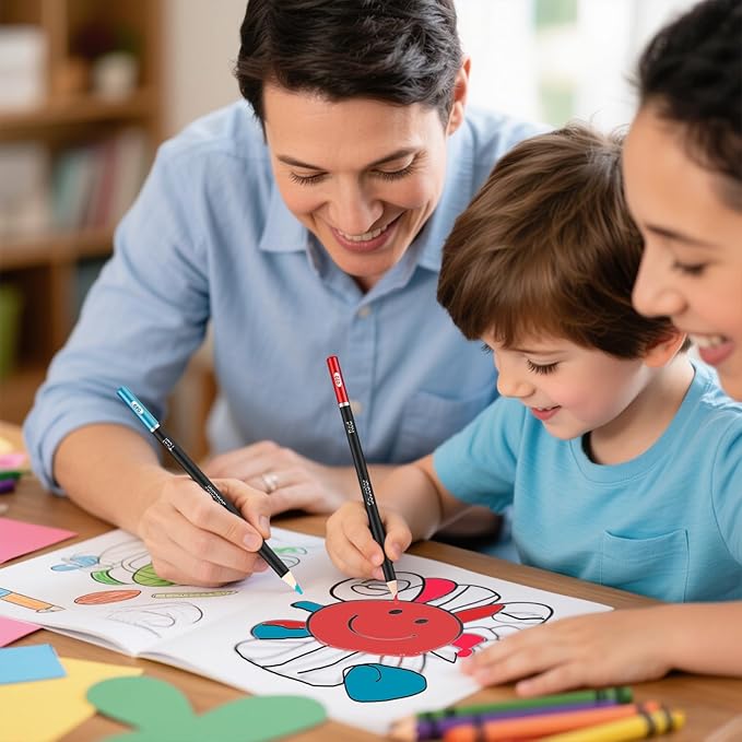 Soucolor 72-Color Colored Pencils for Adult Coloring Books, Back to School Supplies, Soft Core, Artist Drawing Sketching Pencils Set, Art Supplies Kit Gifts for Kids Teens Beginners Blending Shading